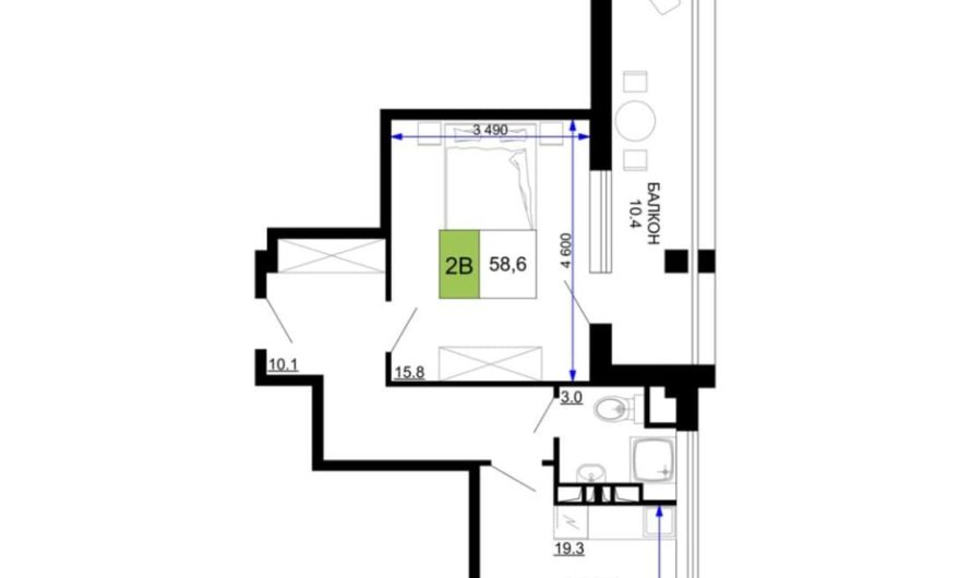 Продаю 2-комнатные апартаменты от застройщика, 58.6 м², Анапа, проезд Сосновый, Литер                                                     2