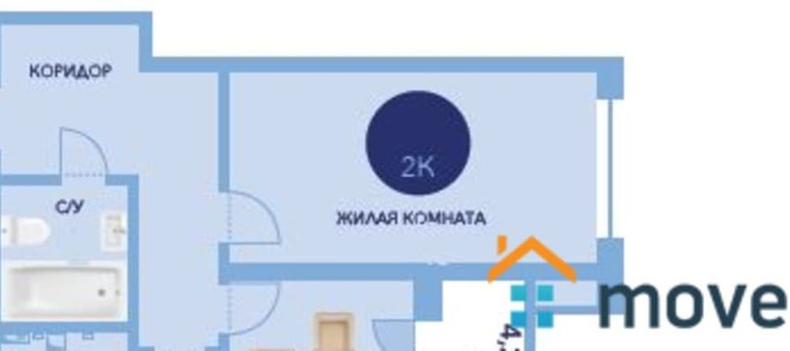 Продаем 2-комнатную квартиру от застройщика, 55.8 м², Анапа, улица Ленина,                                                     241к1