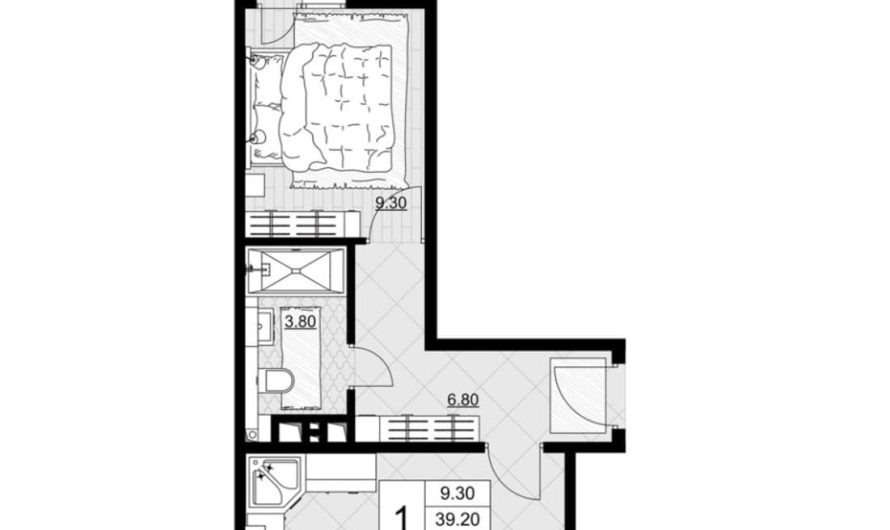 Продажа 1-комнатной квартиры от застройщика, 40.3 м², Анапа, Литер                                                     6